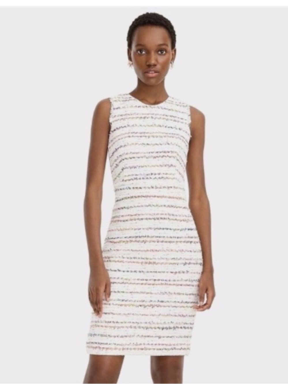 J.Crew | Rainbow cotton tweed sheath dress | Multi | Size 6